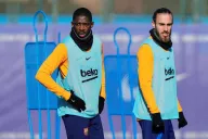 Dembéle de regreso a los entrenamientos del Barça