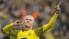 Haaland durante un partido