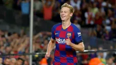 Frenkie De Jong reacciona con el Barcelona