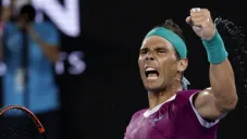 Nadal durante el partido