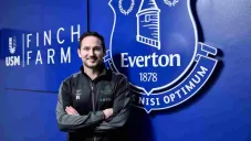 Frank Lampard en su presentación con el Everton
