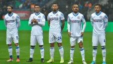 Jugadores de Cruz Azul previo a un partido