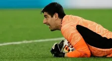 Thibaut Courtois durante el partido