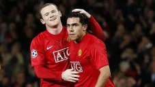 Rooney y Tevez en el United