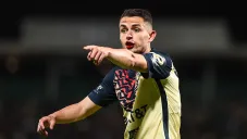 Álvaro Fidalgo en el partido contra Santos