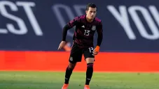 Alan Mozo durante un partido con el Tri