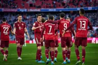 Jugadores del Bayern Munich festejan un gol