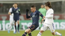 Marco Verratti durante un partido con PSG