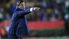 Miguel Herrera en el partido vs Cruz Azul