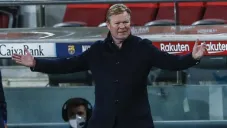 Ronald Koeman durante un duelo del Barcelona