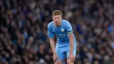 Kevin De Bruyne en un partido del Manchester City