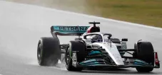 El W13 en las pruebas de Barcelona