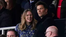 Tom Brady en el Estadio Old Trafford durante el partido del United vs Spurs