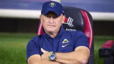 Andrés Lillini en el partido entre Pumas y Cruz Azul