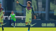 Gutiérrez en un partido con América