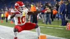 Tyreek Hill en un partido con los Kansas City Chiefs