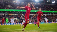 Haaland logró el primer gol del partido