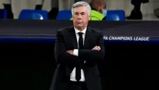 Ancelotti en un partido del Real Madrid