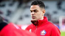 Hatem Ben Arfa en calentamiento