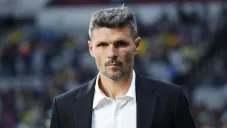 Ortiz en un partido con América