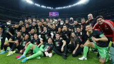Jugadores del Tri tras obtener el pase al Mundial