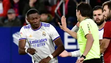 David Alaba en un partido con el Real Madrid