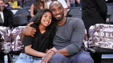 Gigi y Kobe Bryant en un partido de la NBA