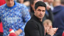 Mikel Arteta durante un partido con el Arsenal