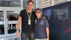 Checo Pérez junto al tenista Juan Martin del Potro