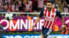 Alexis Vega, en festejo de gol