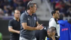 Caballero en un partido con el Mazatlán