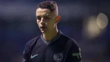 Fidalgo jugando partido ante Puebla en la Liguilla del Clausura 2022