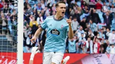 Denis Suárez celebra ante Elche