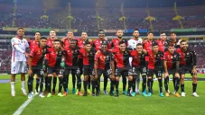 Jugadores del Atlas previo a disputar Semifinal de Liga MX