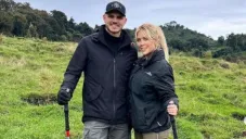Wanda e Icardi en un helicóptero