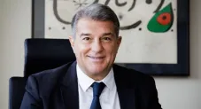 Joan Laporta tras ser anunciado como presidente del Barcelona