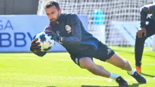 Marcelo Barovero durante entrenamiento
