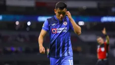 Charly Rodriguez en un partido de Cruz Azul