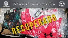 Jerseys de Toluca recuperados