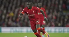 Sadio Mané durante un partido del Liverpool