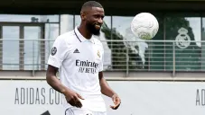 Antonio Rüdiger durante su presentación