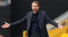 Gareth Southgate durante un partido de Inglaterra
