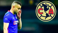 Cabecita Rodríguez como jugador de Cruz Azul
