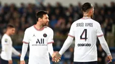 Lionel Messi y Sergio Ramos con PSG