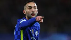 Hakim Ziyech en un partido del Chelsea