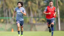 Chino y Palermo en pretemporada con Pumas