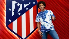 Axel Witsel en su presentación con el Atlético de Madrid
