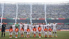 Jugadores del Tri previo a un partido