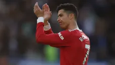 Cristiano Ronaldo en un partido del Manchester United