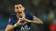 Ángel Di María en festejo de gol
